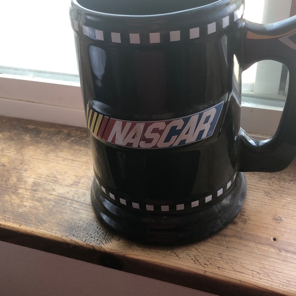 Nascar Black Mug with Multicolor Logo